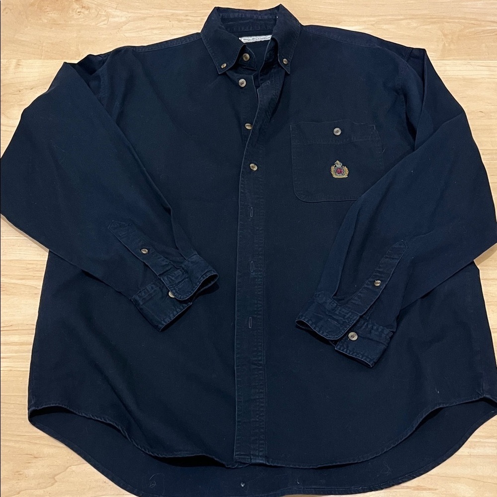 Men’s VTG Bugle Boy Black Button Down
